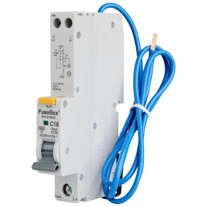 FuseBox RCBO C Curve 10kA 30mA Type A - Various