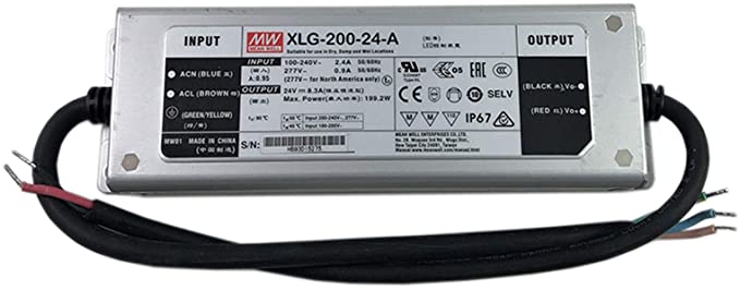 Mean Well 200W 24V LED Driver