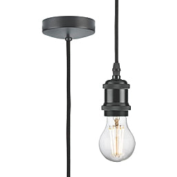 KNIGHTSBRIDGE 8271LAT 1.8M VINTAGE LONG PENDANT ES ANTHRACITE