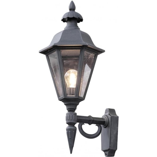 Konstsmide 481-750 - Pallas Up Wall Light Matt Blk