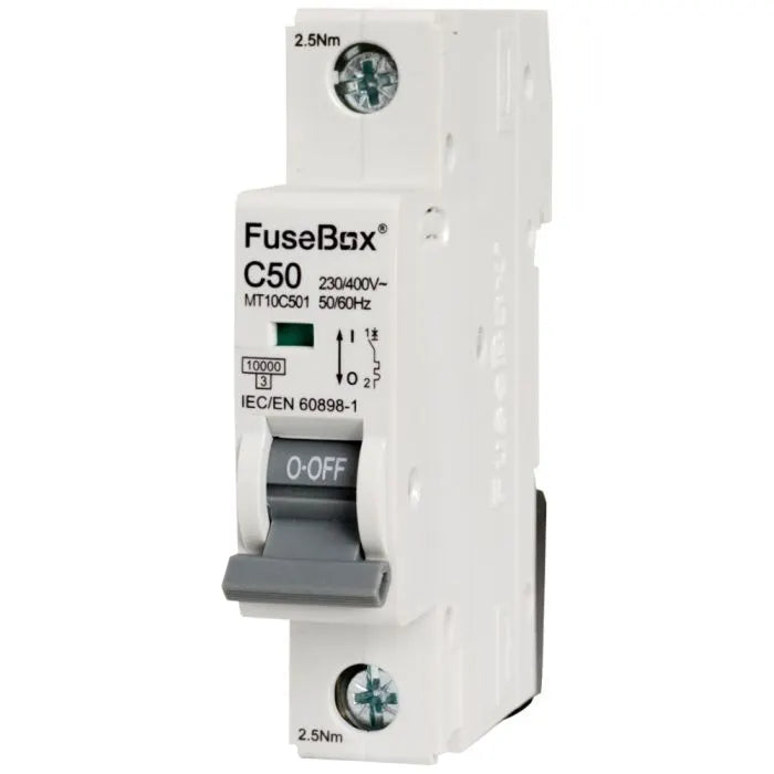 FuseBox C Type MCB 10Ka Single pole - Various