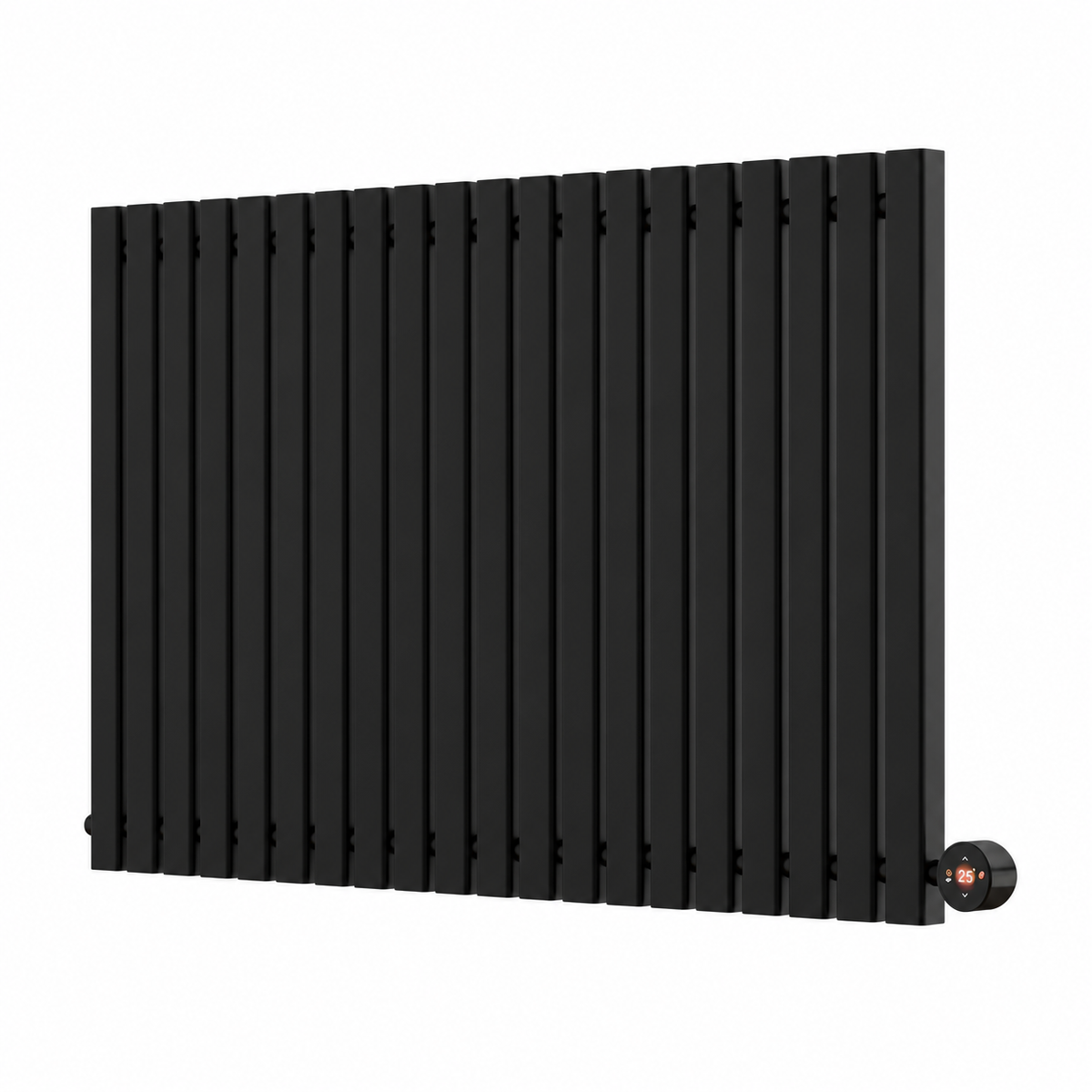 Ecostrad Adesso TriQ 1000W WiFi Horizontal Designer Electric Radiator – Black – AD-3Q-HB10