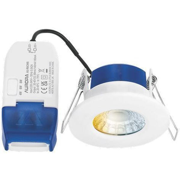 Aurora AU-R6CWS IP65 Switchable Wattage & Colour Fire Rated Downlight