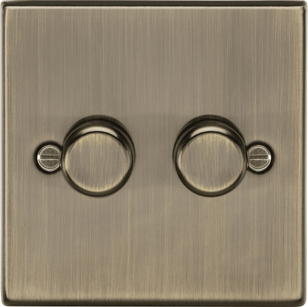 2G 2-way 10-200W (5-150W LED) Intelligent dimmer - Antique Brass CS2192AB