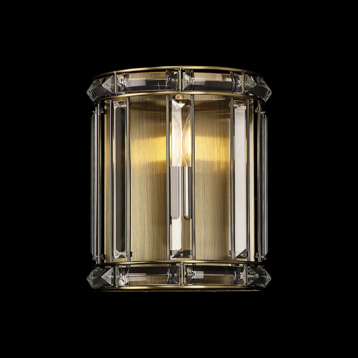 Ellison Wall Light, 1 x E14, Antique Brass