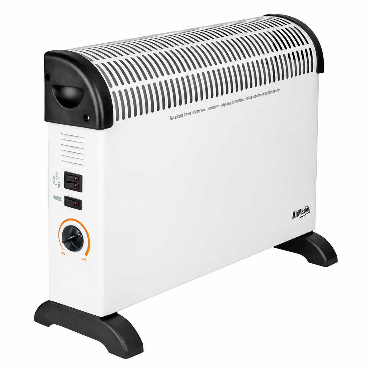 CED 2kW Freestanding Convector Heater with Turbo Fan & Adjustable Thermostat – White – HC2TF