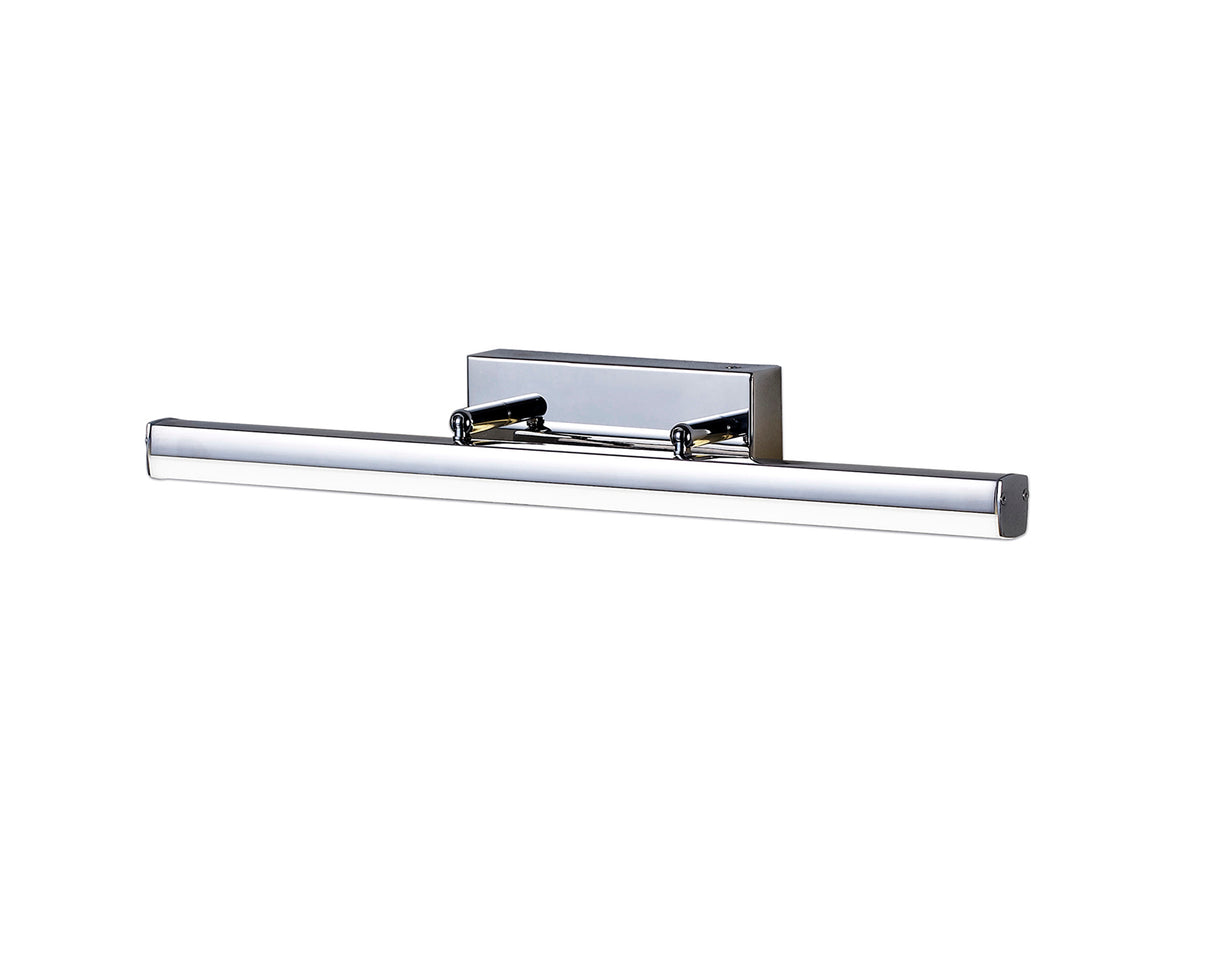 Bennett Wall Lamp Large Adjustable, 1 x 18W LED, 4000K, 1784lm, IP44, Polished Chrome, 3yrs Warranty