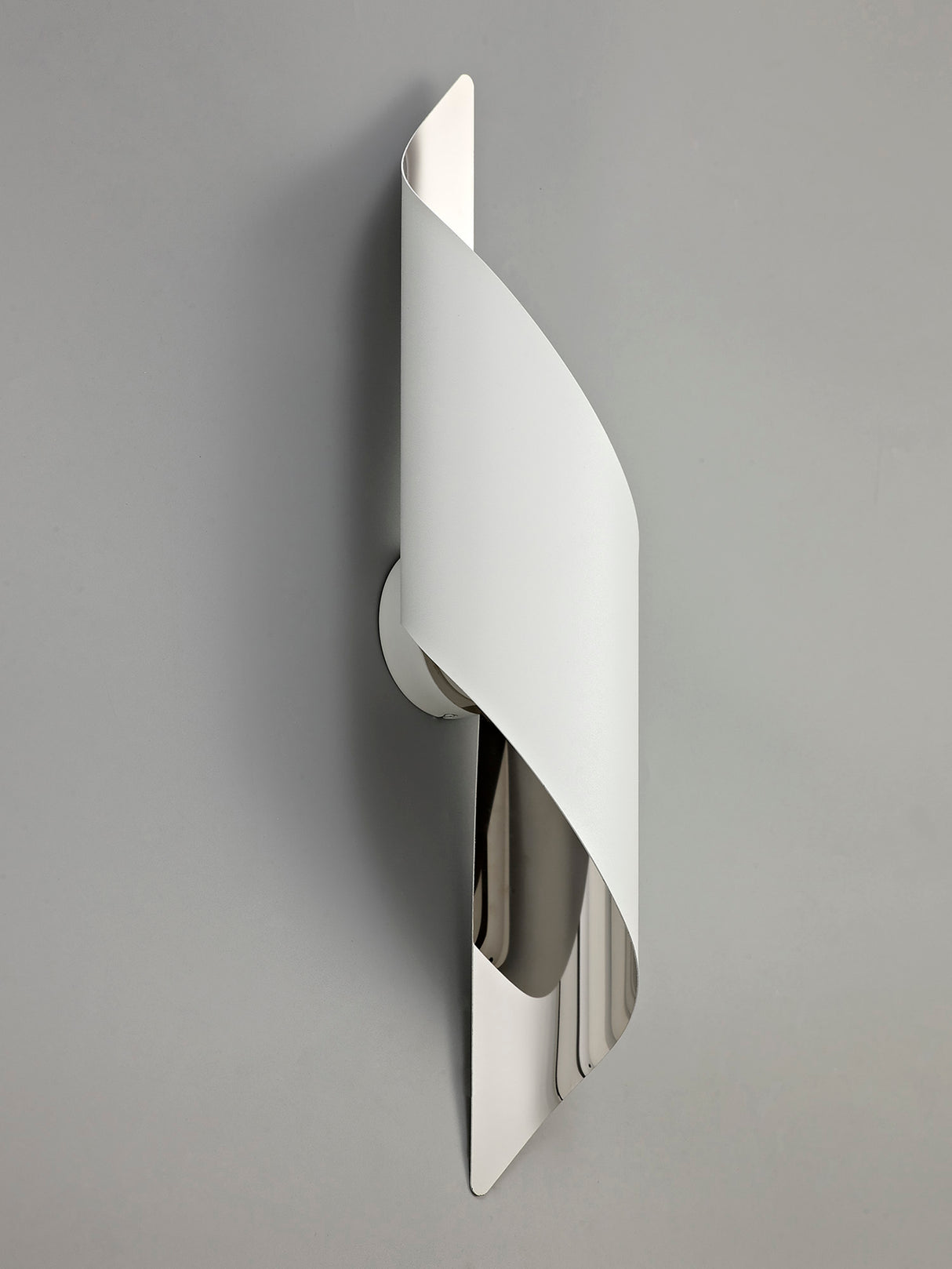 Kachosa Wall Lamp Large, 1 x 8W LED, 3000K, 640lm, White/Polished Chrome, 3yrs Warranty