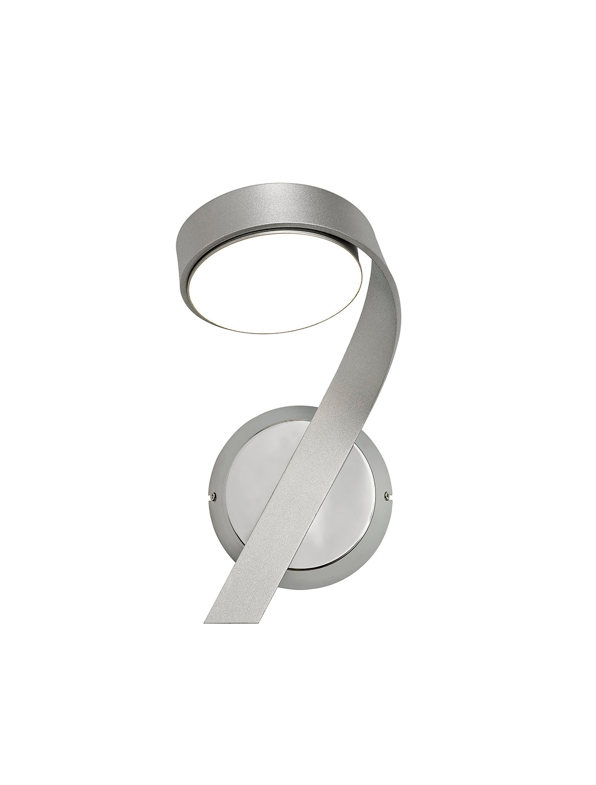 Daniel Wall Lamp Right Switched, 1 x 10W LED, 3000K, 800lm, Silver/Polished Chrome, 3yrs Warranty