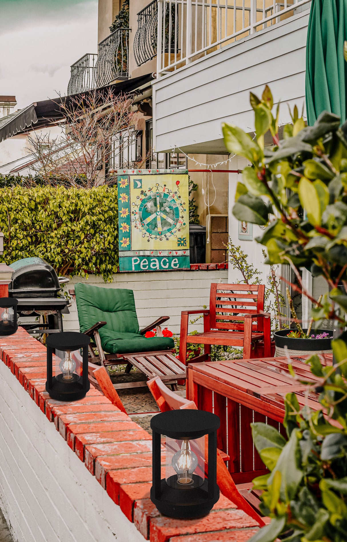 Phillips Pillar Lamp, 1 x E27, IP65, Anthracite, 2yrs Warranty