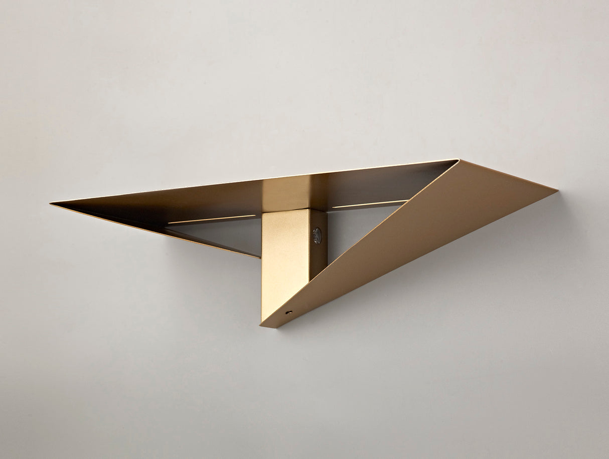 West Wall Lamp, 2 x 3W LED, 3000K, 238lm, Gold Painted, 3yrs Warranty