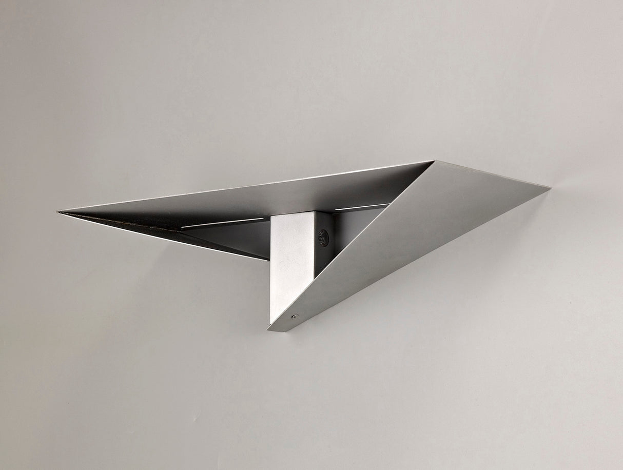 West Wall Lamp, 2 x 3W LED, 3000K, 238lm, Silver Painted, 3yrs Warranty