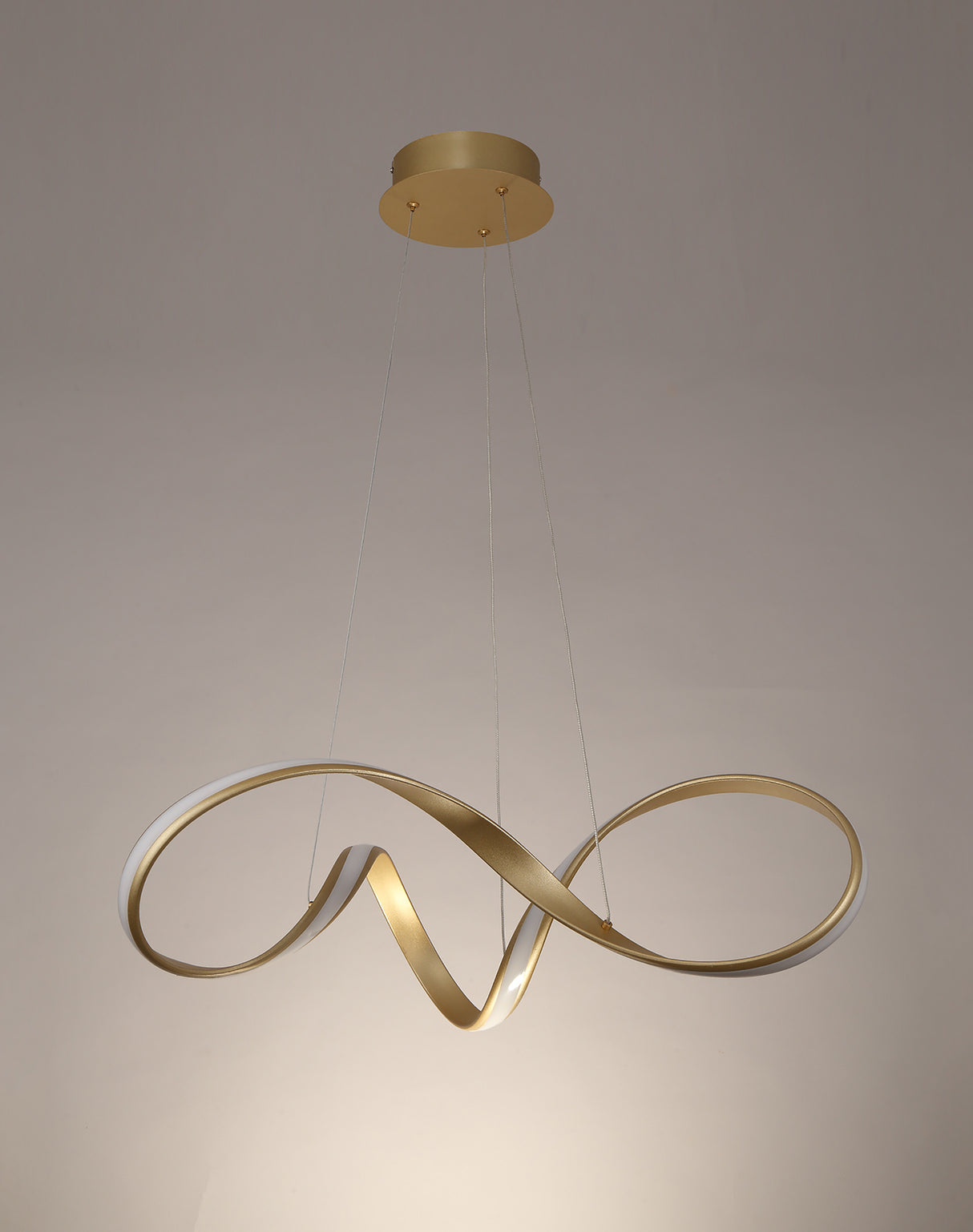 Collins Medium Pendant, 1 x 39W LED, 3000K, 2152lm, Sand Gold, 3yrs Warranty