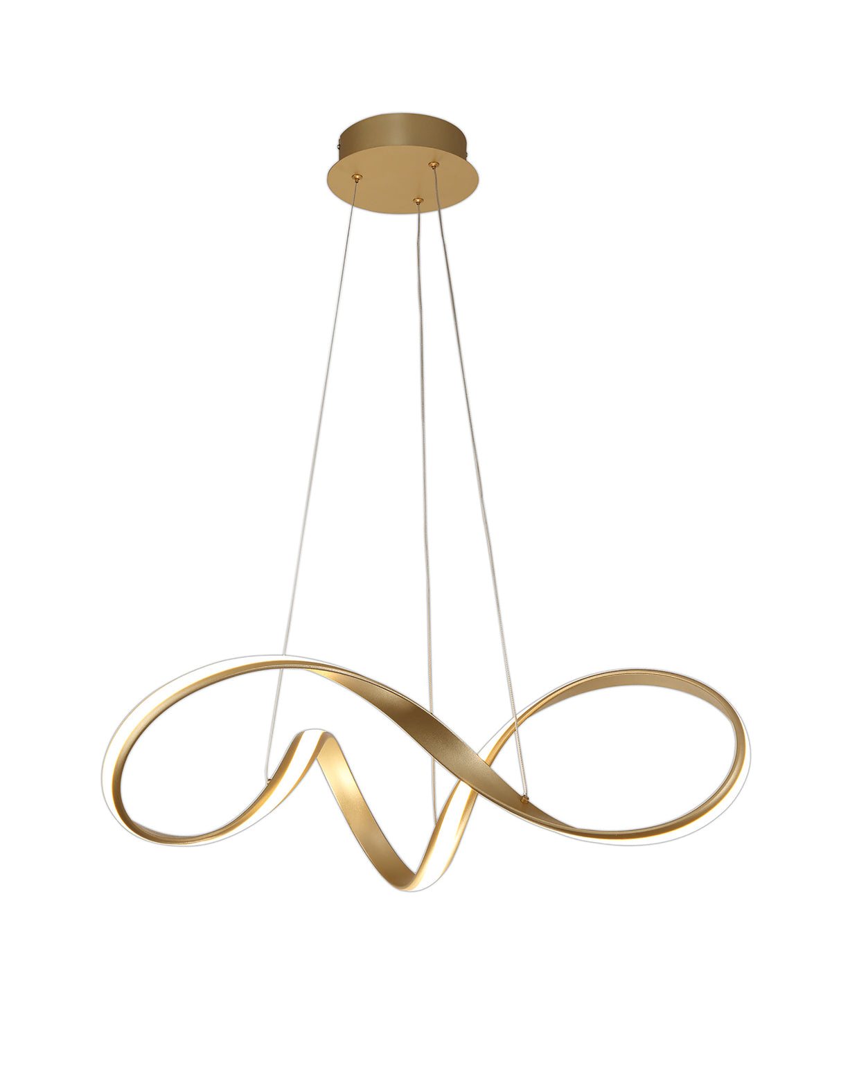 Collins Medium Pendant, 1 x 39W LED, 3000K, 2152lm, Sand Gold, 3yrs Warranty