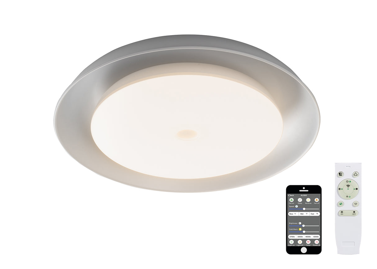 Harbord Ceiling, 1 x 36W LED RGB, Tuneable White 3000K-6000K, 1800lm, 10W Speaker, Bluetooth/Remote Control/App Control, 3yrs Warranty