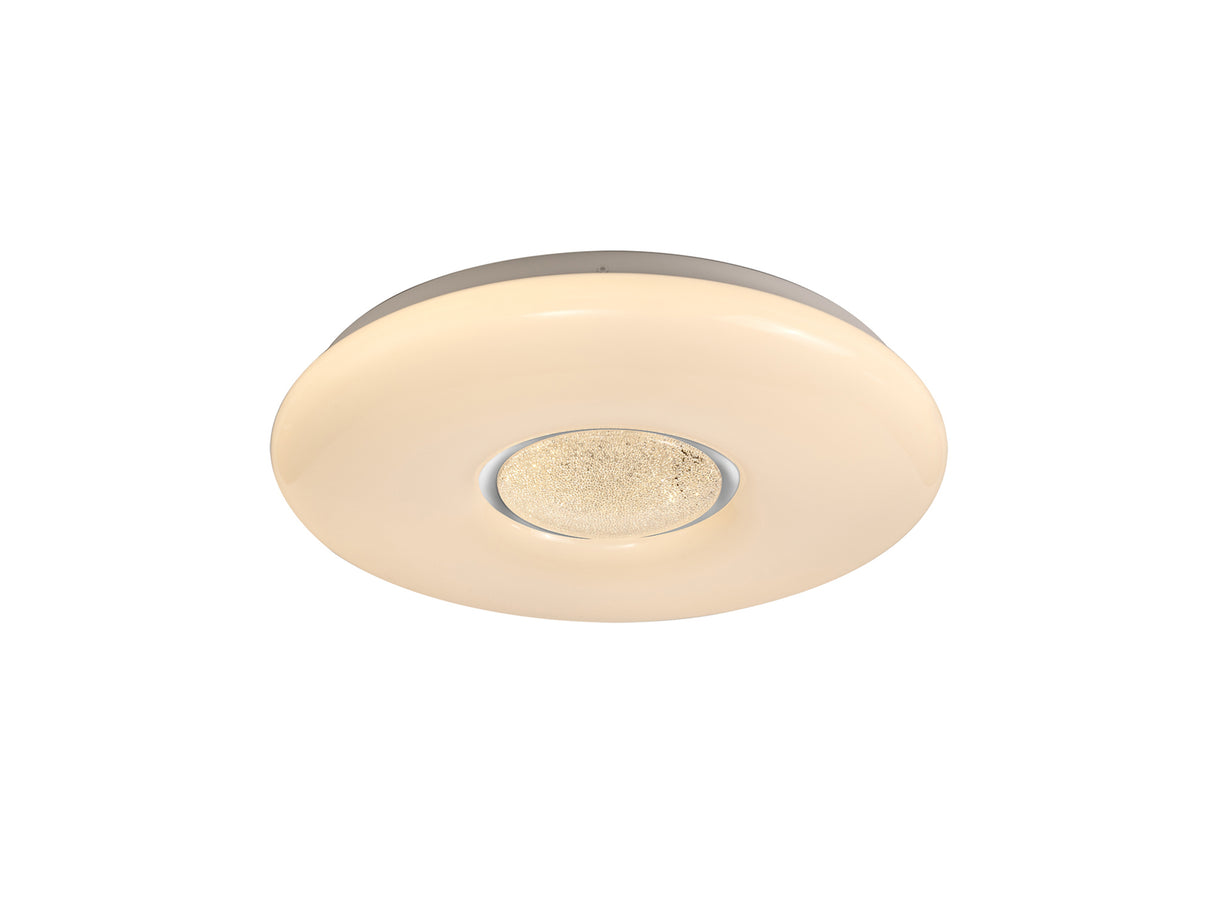 Newall Ceiling, 1 x 24W LED, CCT Switchable 3000/4000/6000K, 2032lm, Opal White, 3yrs Warranty