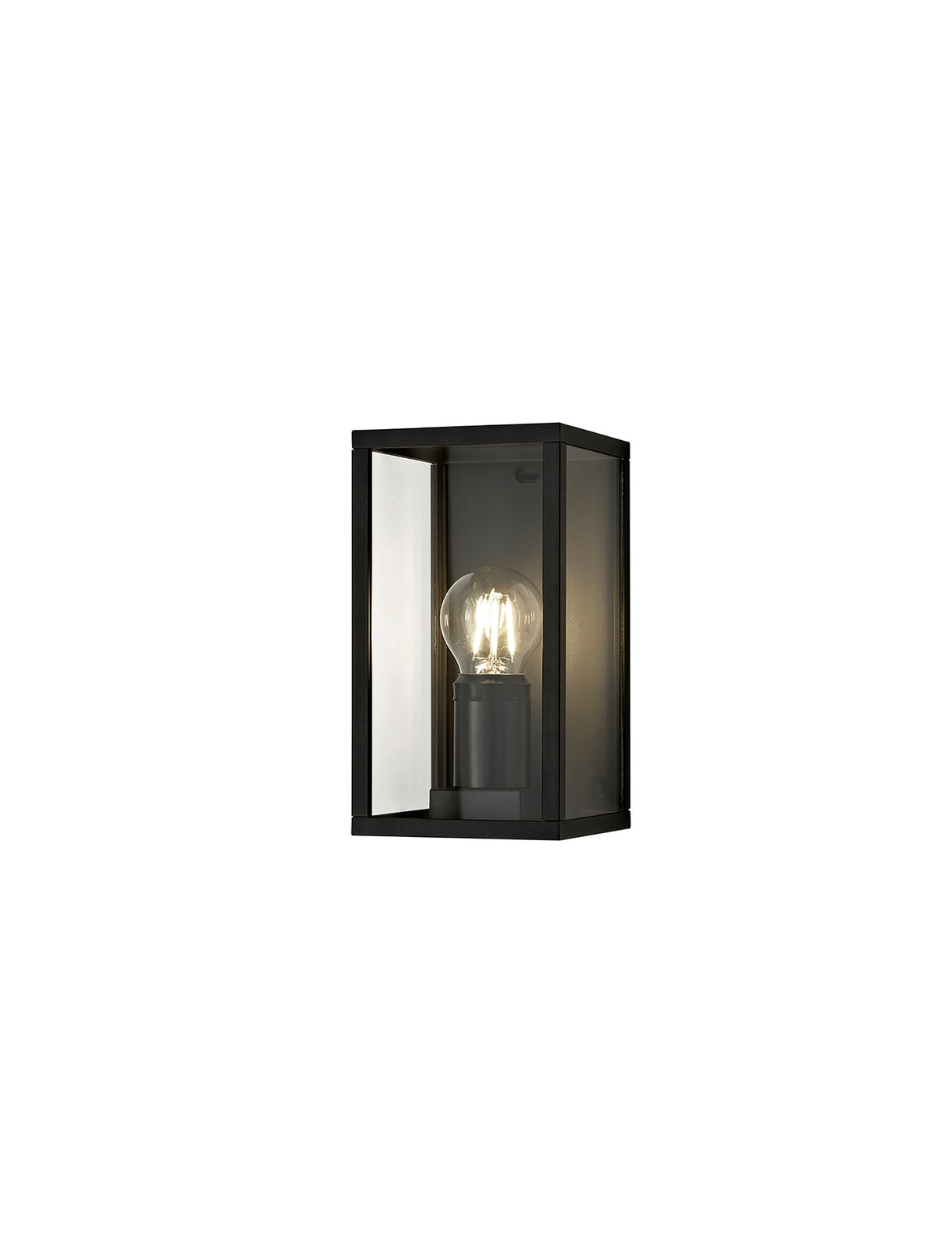 Pickering Flush Wall Lamp, 1 x E27, IP54, Graphite Black, 2yrs Warranty