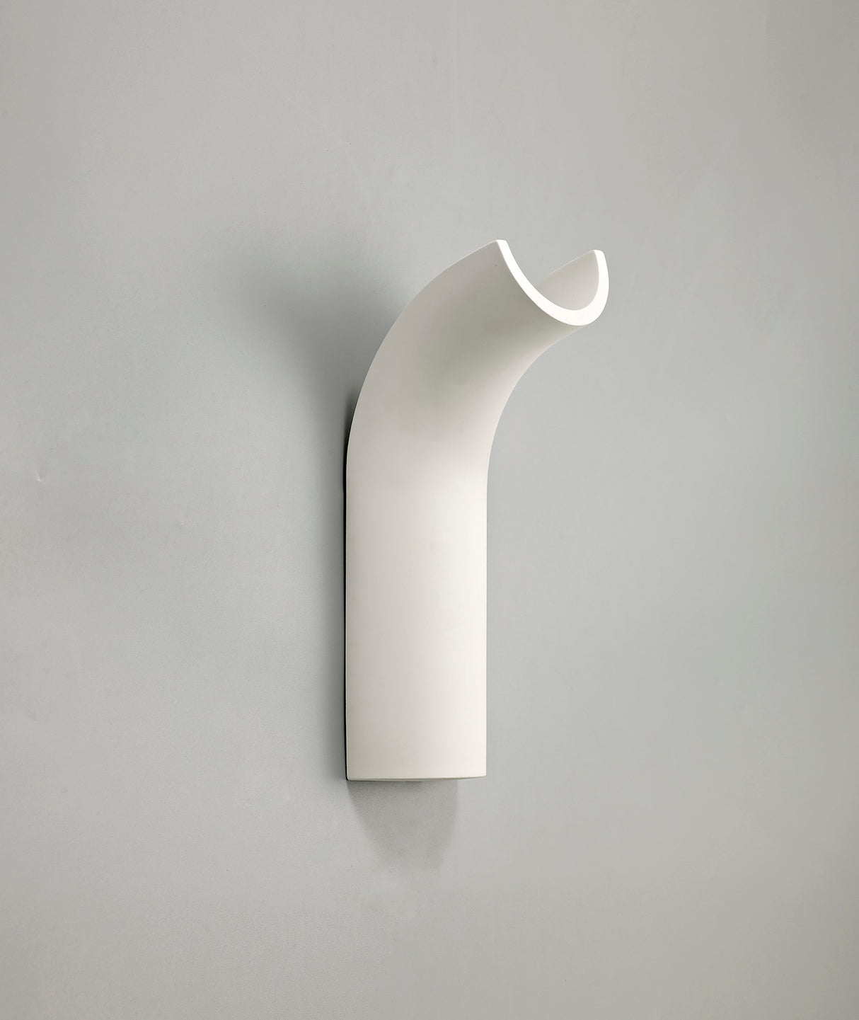Waldron Uplighter Wall Lamp, 1 x 4.5W LED, 3000K, 275lm, White Paintable Gypsum, 3yrs Warranty