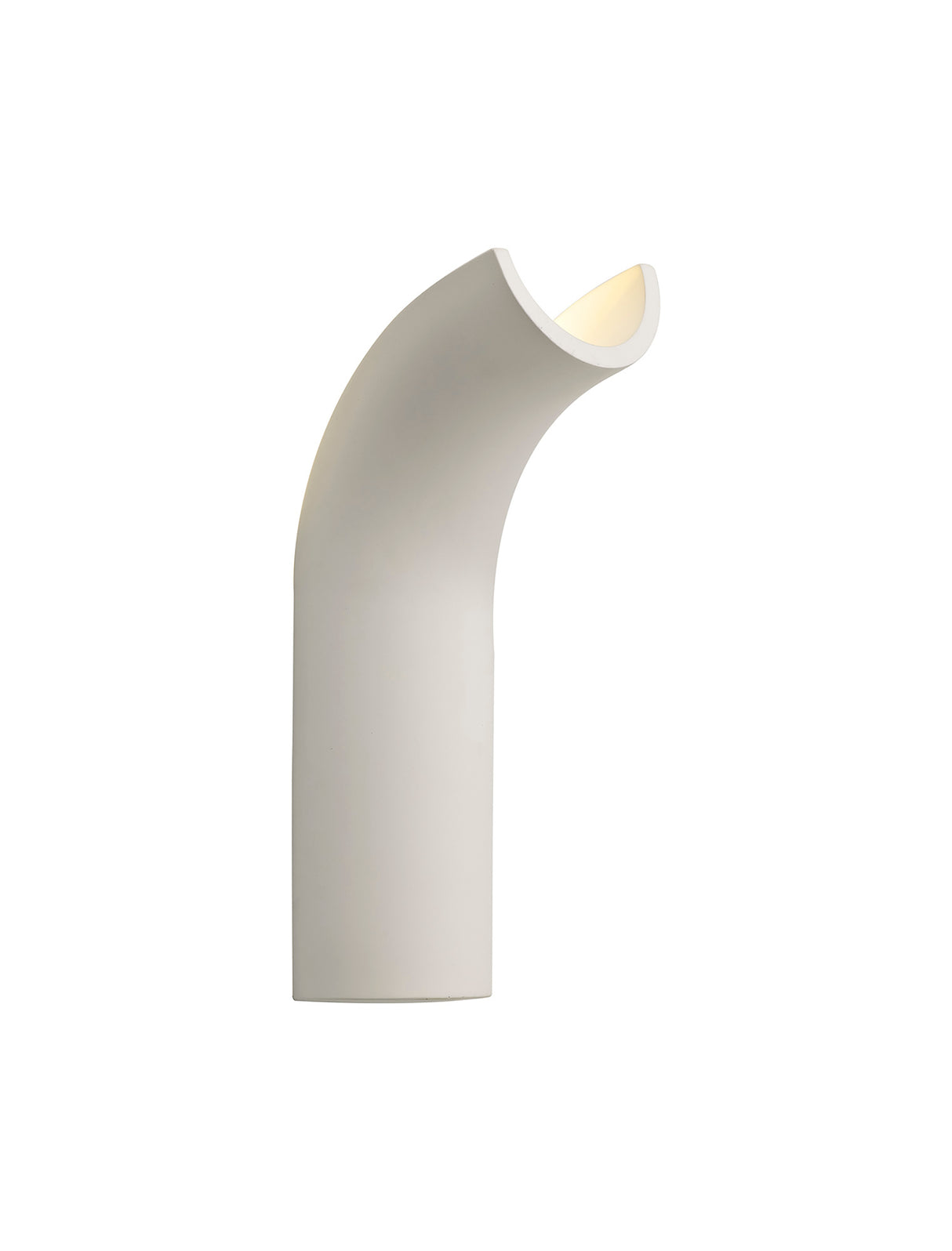 Waldron Uplighter Wall Lamp, 1 x 4.5W LED, 3000K, 275lm, White Paintable Gypsum, 3yrs Warranty