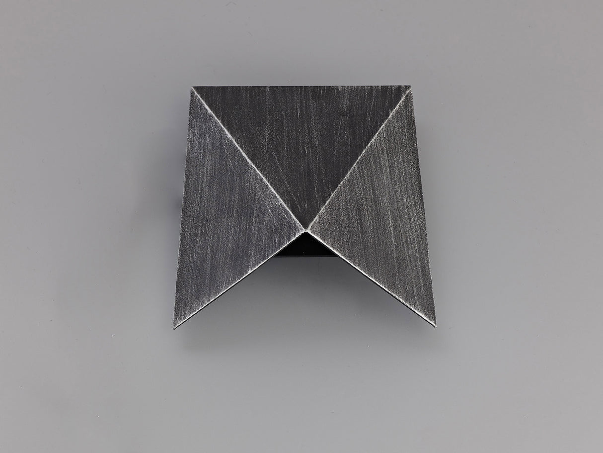 Hauser Wall Lamp, 1 x 7W LED, 3000K, 610lm, IP54, Black/Silver, 3yrs Warranty