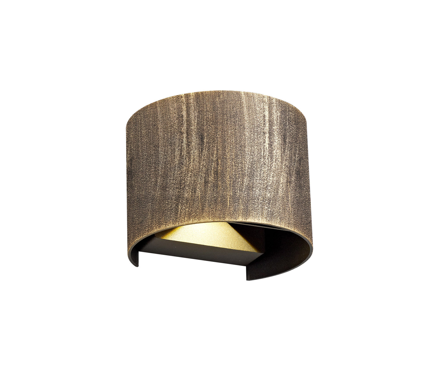 Harvey Up & Downward Lighting Wall Lamp, 2 x 3W LED, 3000K, 410lm, IP54, Gold/Black, 3yrs Warranty