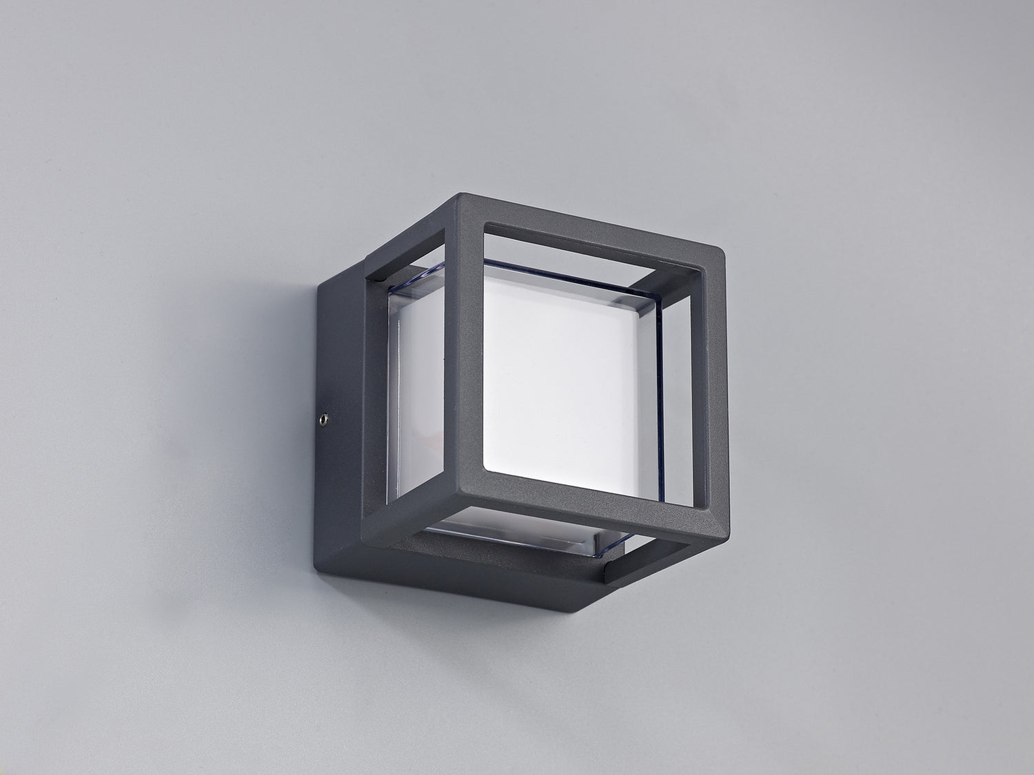 Todd Square Downlight, 1 x 6W LED, 3000K, 360lm, IP54, Anthracite, 3yrs Warranty