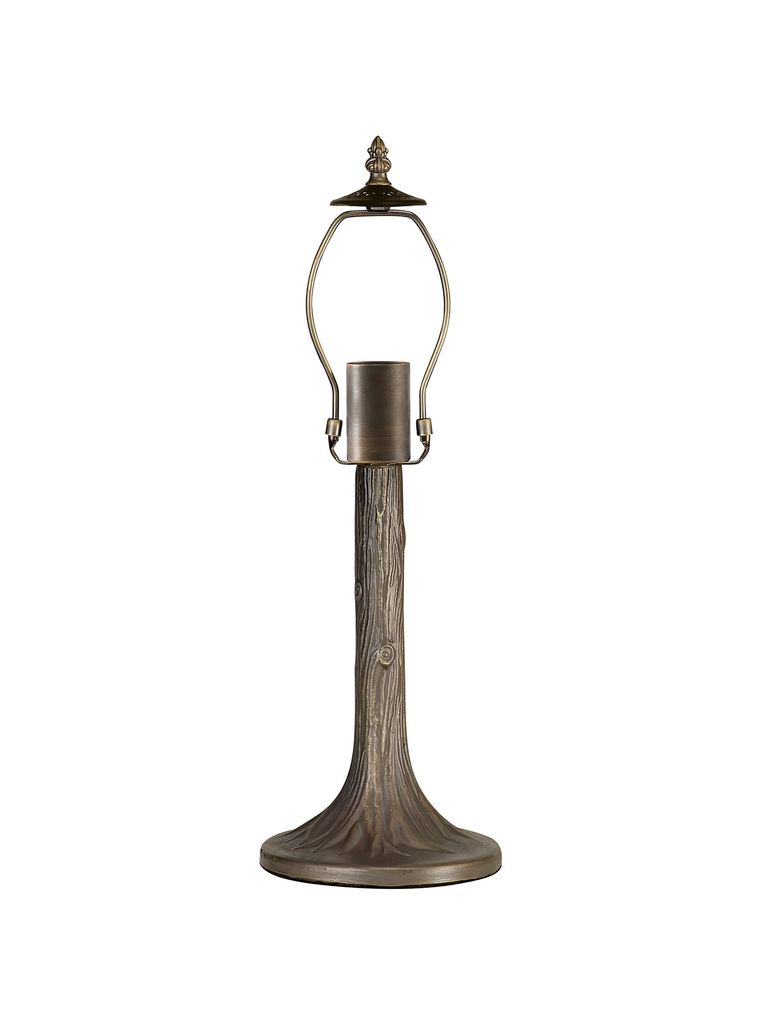 Park 48cm Tree Like Tiffany Table Lamp, 1 x E27, Aged Antique Brass