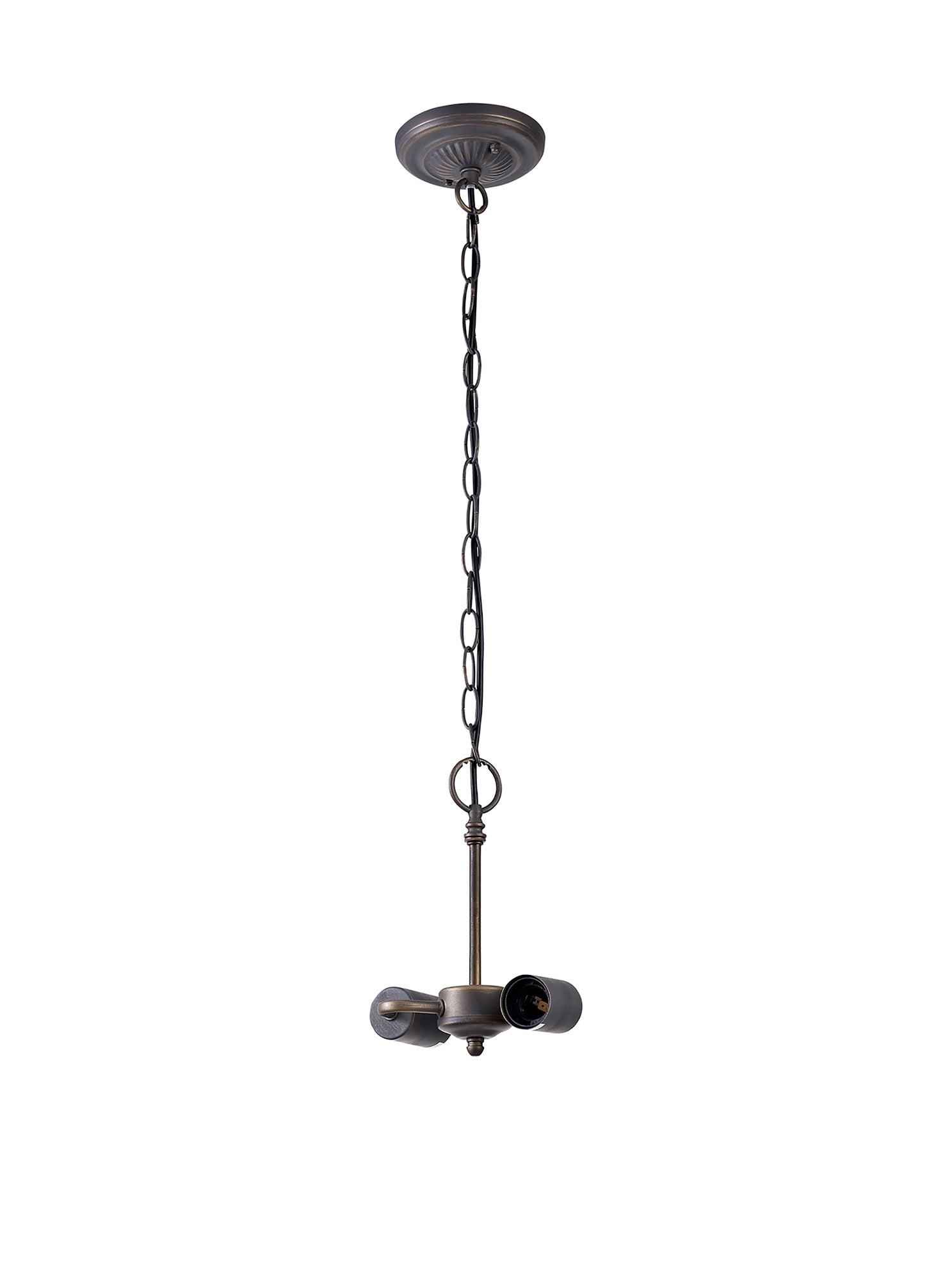 Park Tiffany Suspension Kit, 2 x E27, Aged Antique Brass