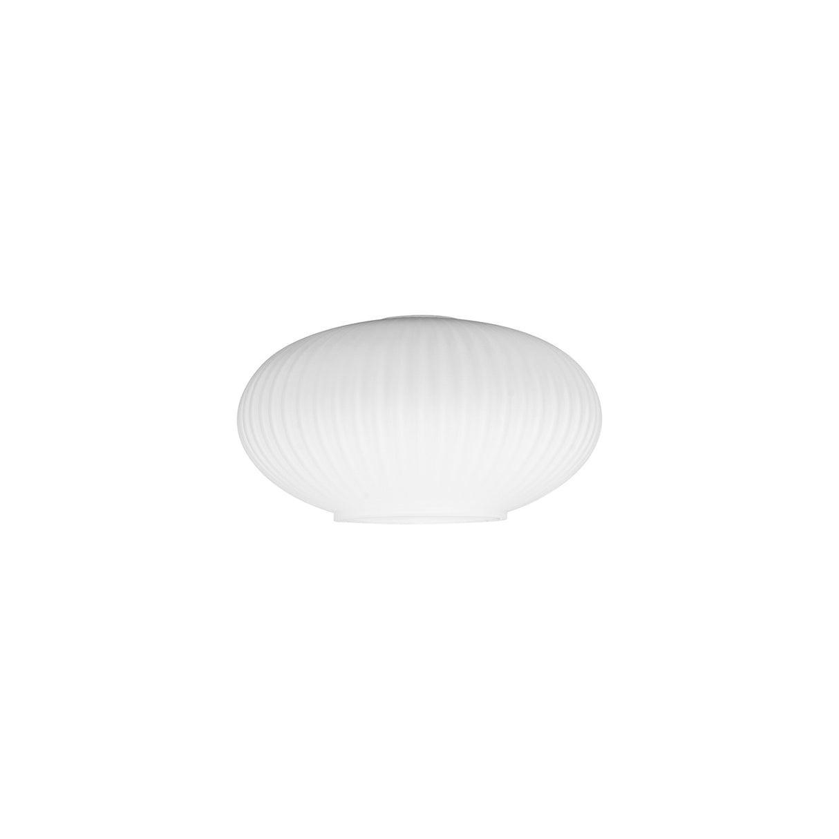 Allardyce 20cm Oval Sphere Ribbed Glass (G), Opal