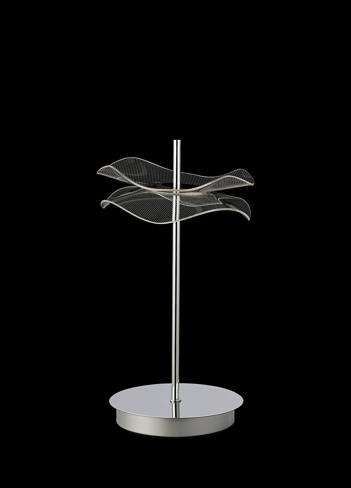 Corner Table Lamp, 1 x 6W LED, 4000K, 460lm, Polished Chrome, 3yrs Warranty