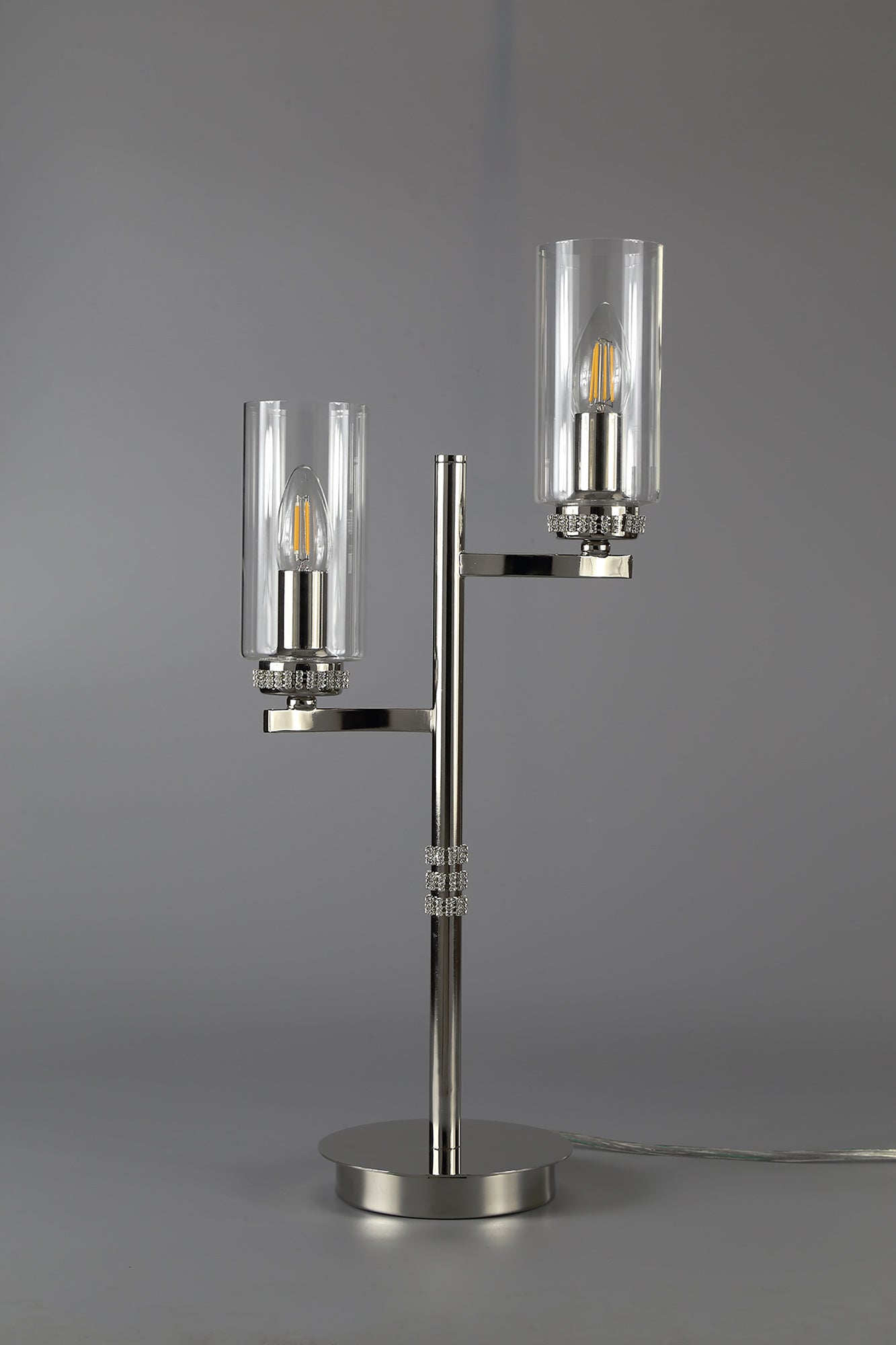 Gates Floor Lamp, 3 x E14, Polished Nickel