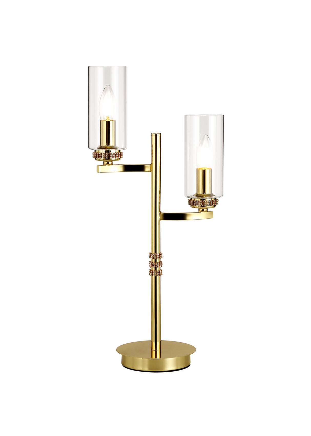Gates Table Lamp, 2 x E14, Polished Gold