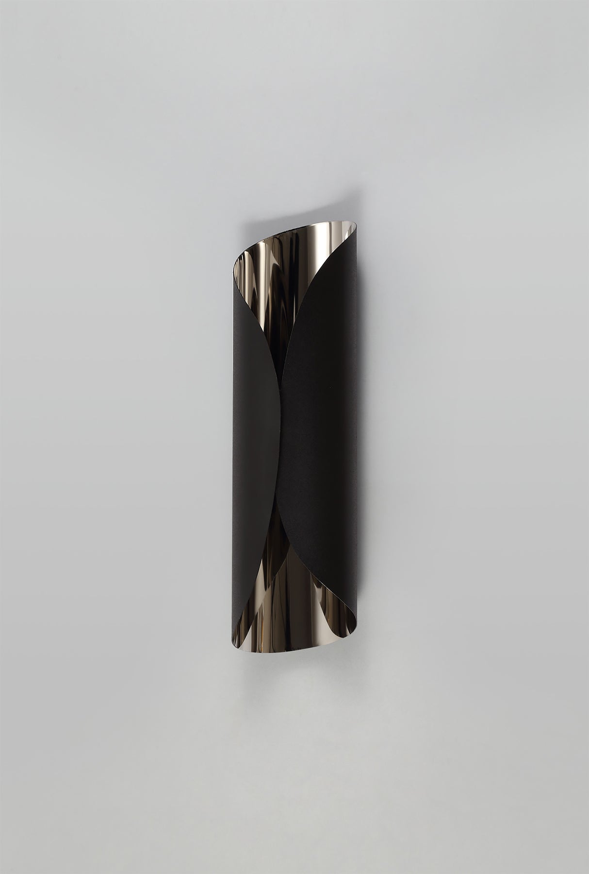 Holton Wall Lamp, 1 x 7W LED, 3000K, 700lm, Sand Black/Polished Chrome, 3yrs Warranty