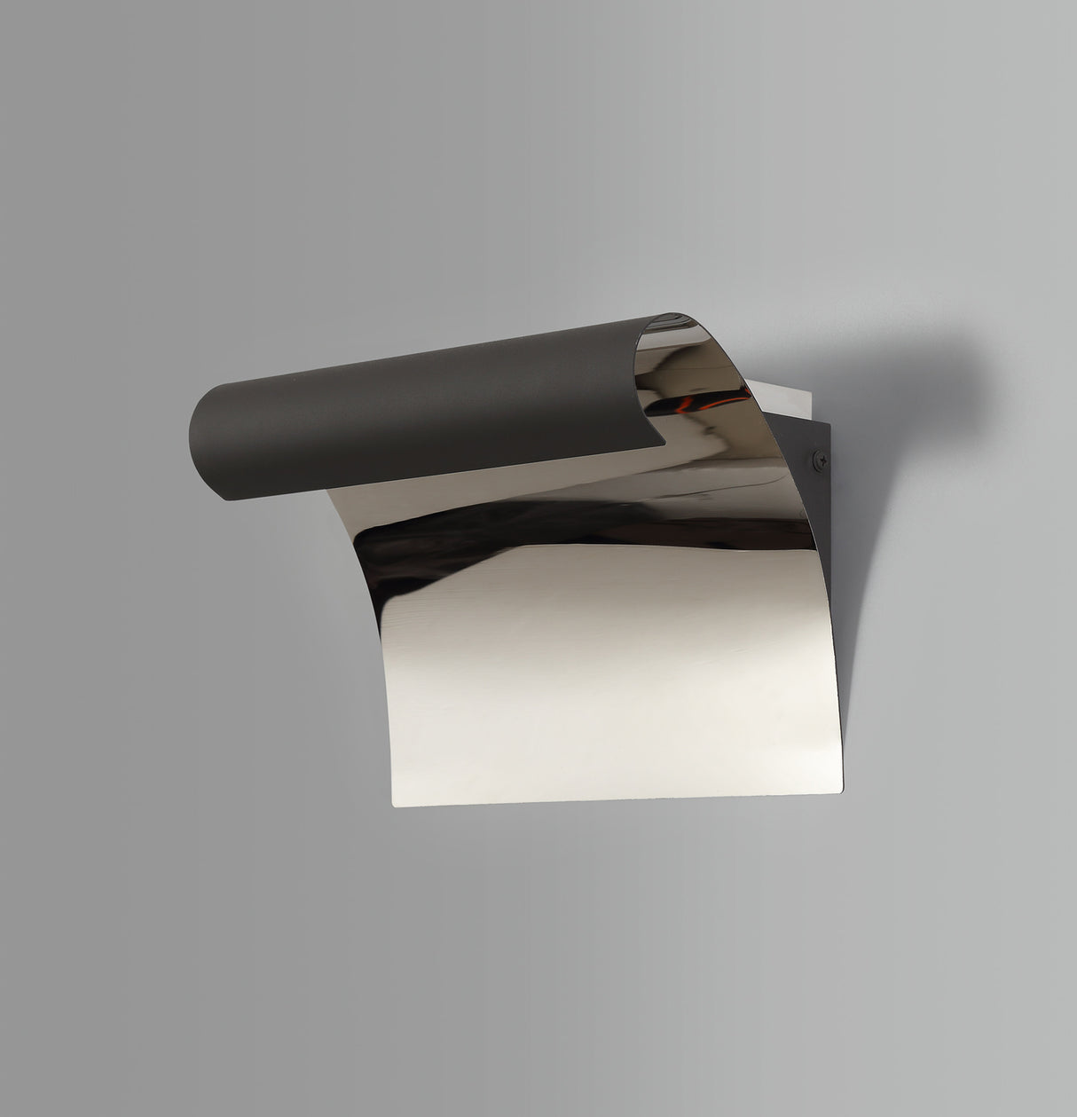 Gilbert Wall Lamp, 1 x 12W LED, 3000K, 840lm, Sand Anthracite/Polished Chrome, 3yrs Warranty