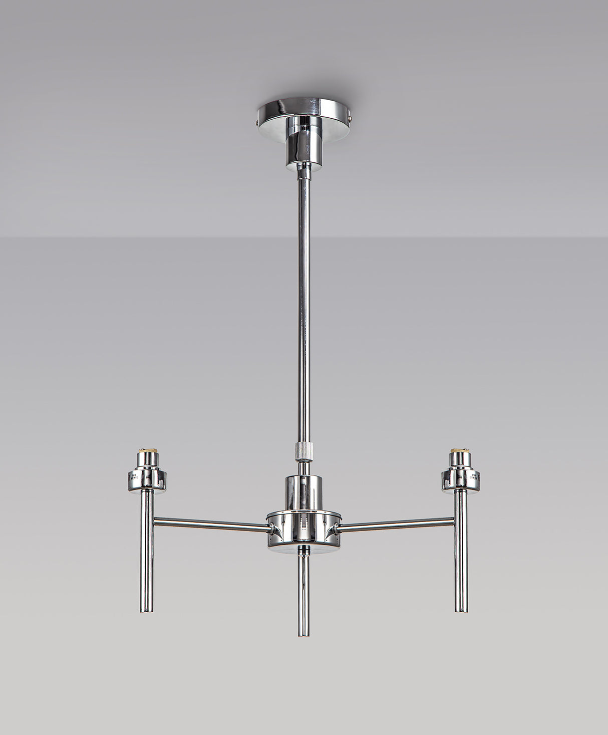 Lathen Polished Chrome 3 Light G9 Universal Telescopic/Semi Flush, Suitable For A Vast Selection Of Glass Shades