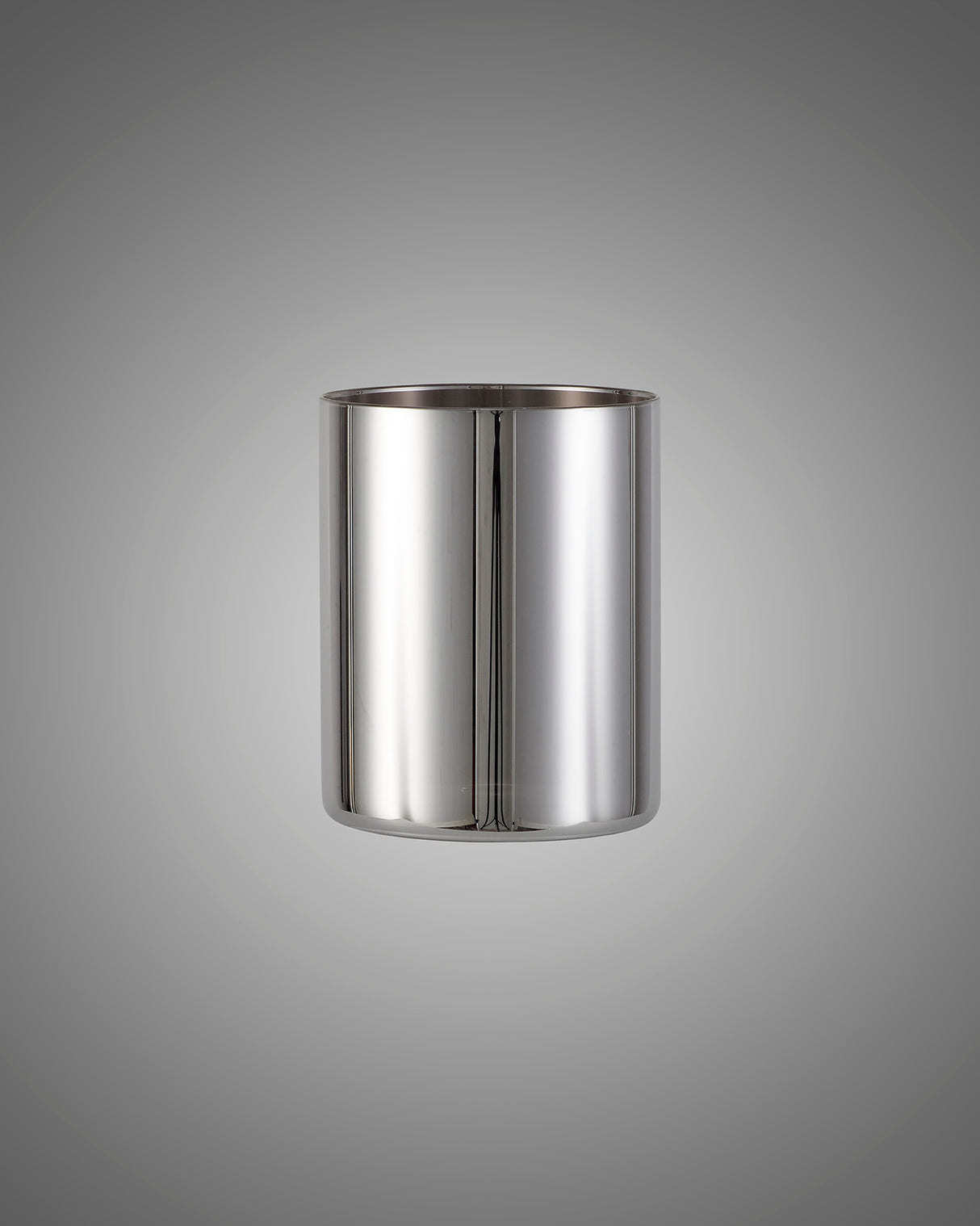Lathen 120x150mm Medium Cylinder (A) Chrome Glass Shade