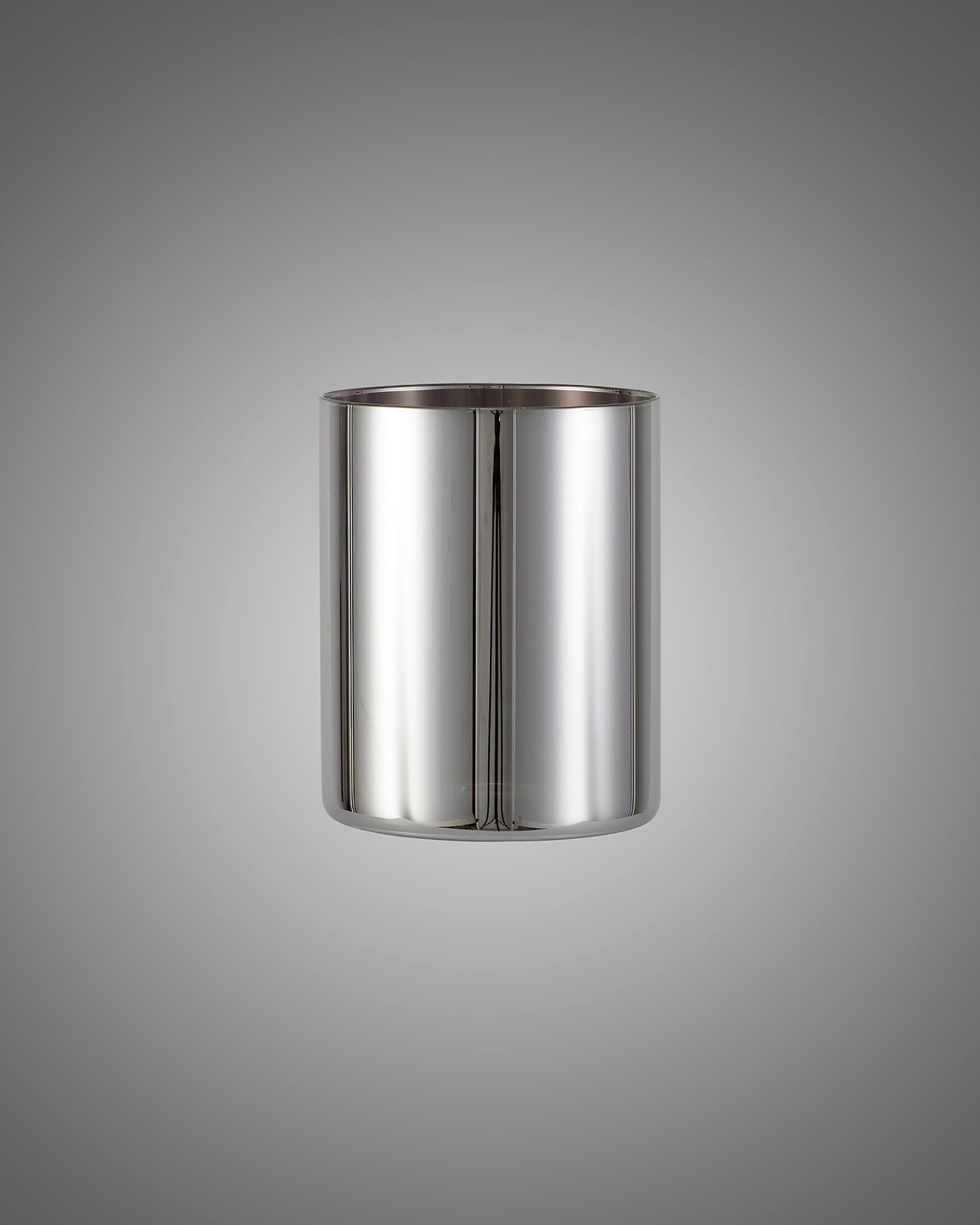 Lathen 120x150mm Medium Cylinder (A) Chrome Glass Shade