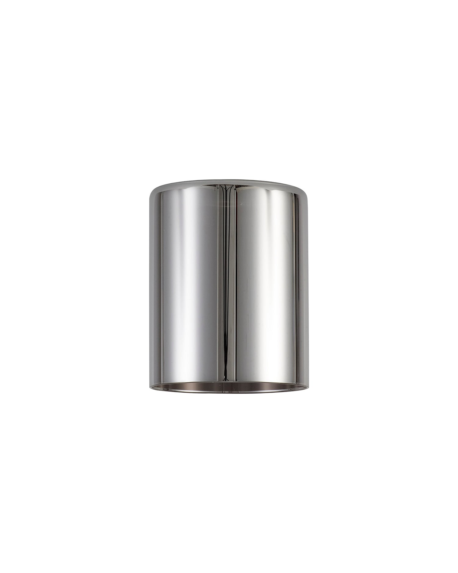 Lathen 120x150mm Medium Cylinder (A) Chrome Glass Shade