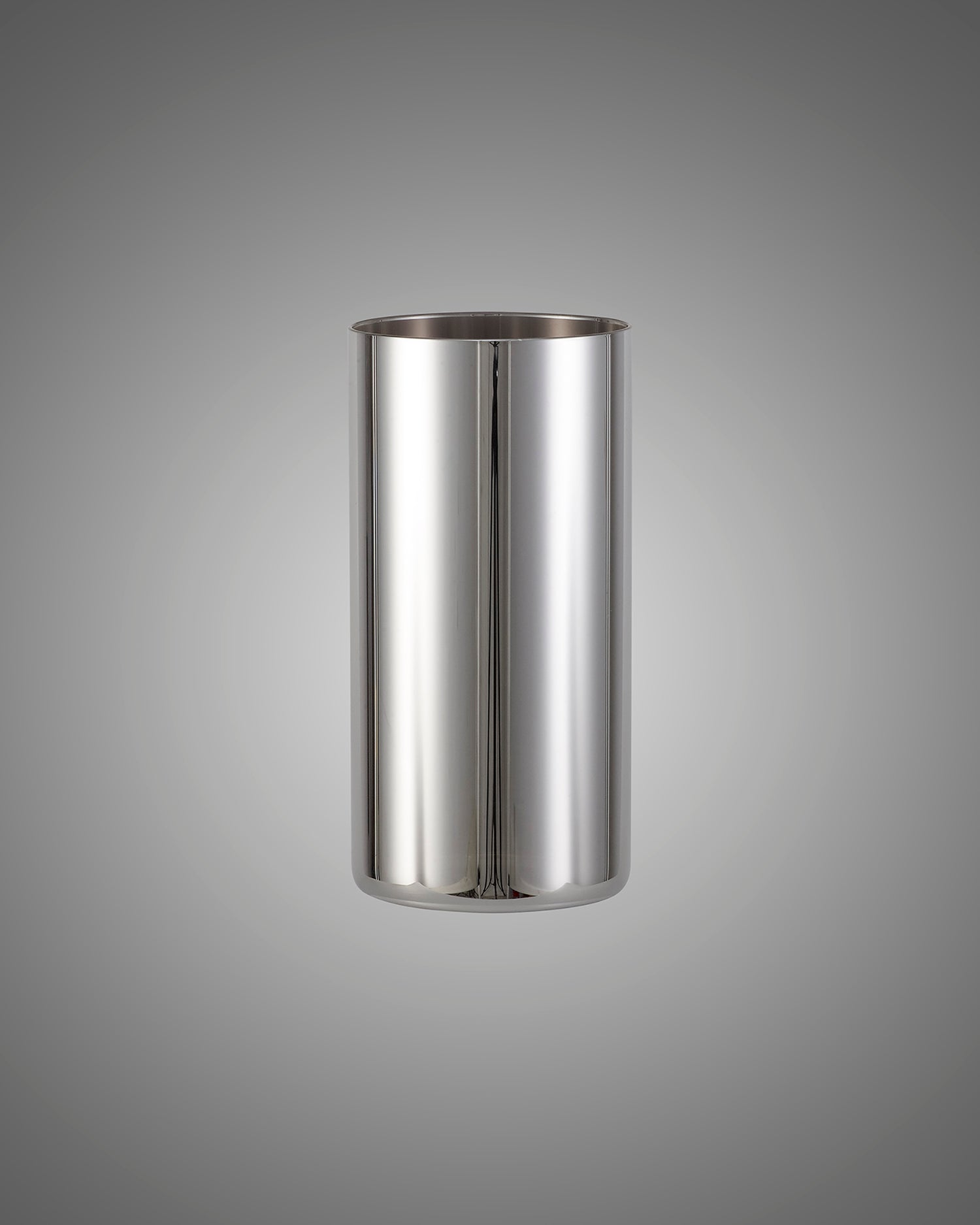 Lathen 100x200mm Tall Cylinder (A) Chrome Glass Shade