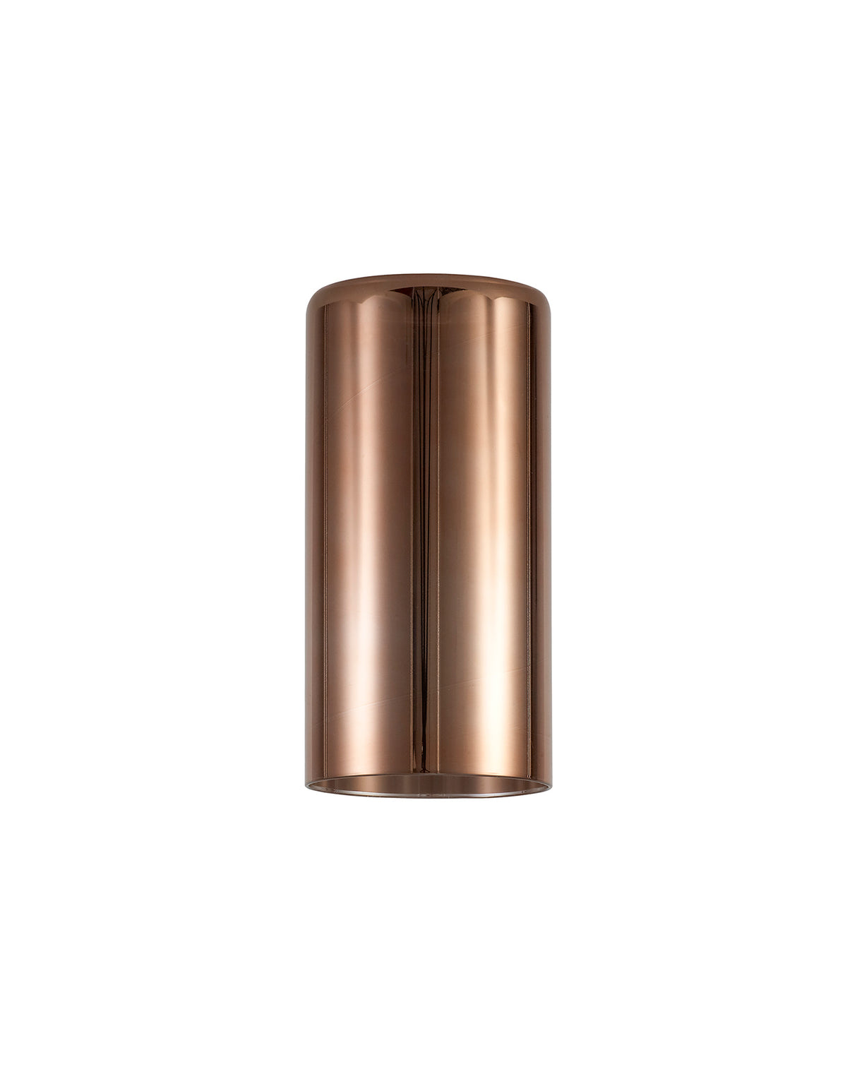 Lathen 100x200mm Tall Cylinder (A) Copper Glass Shade