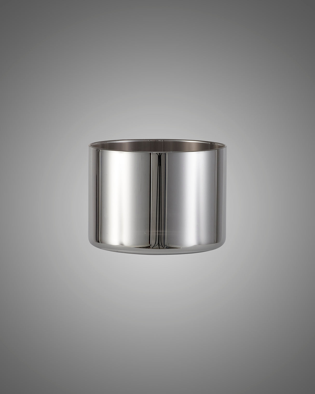 Lathen 150x110mm Short Cylinder (A) Chrome Glass Shade