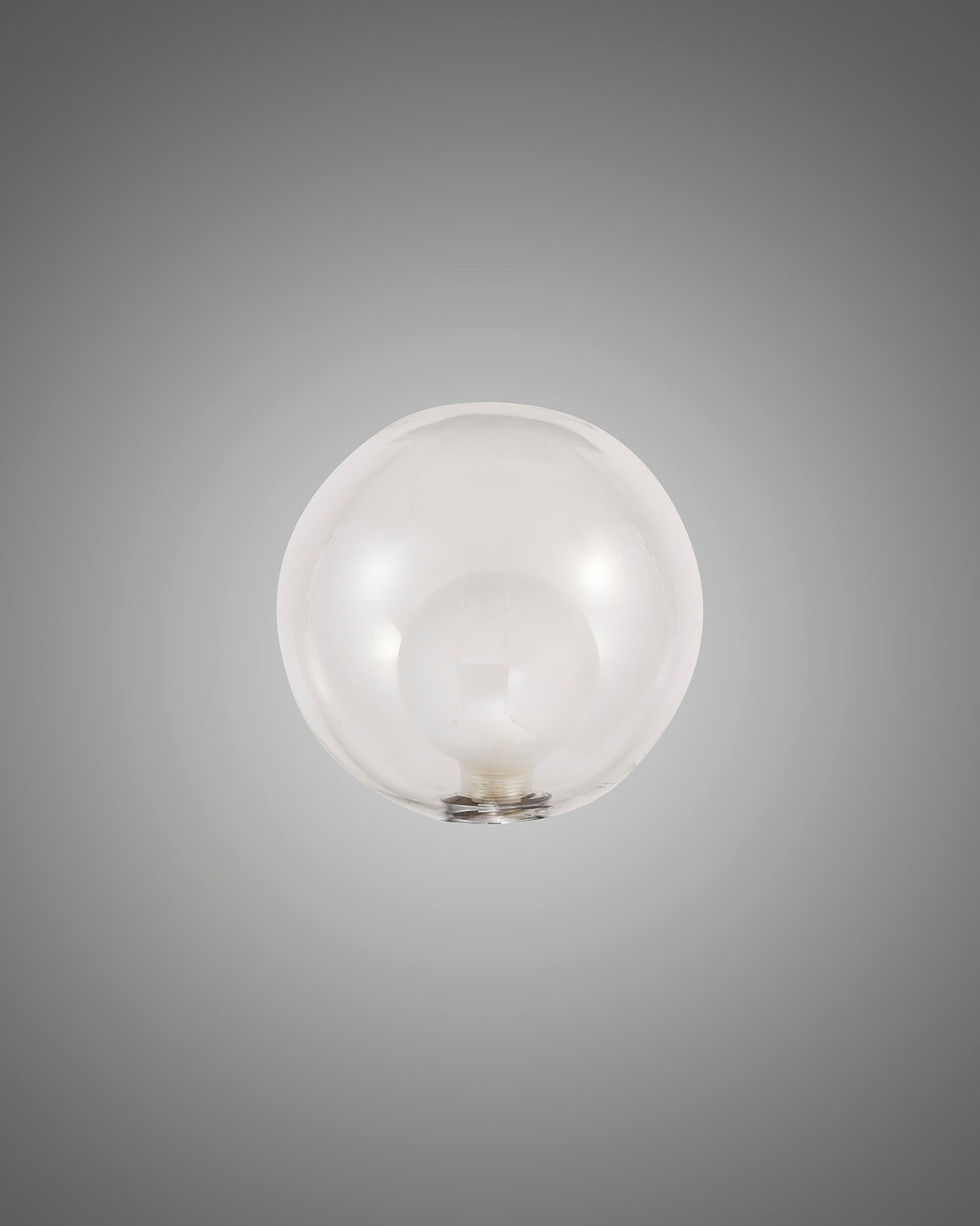 Lathen 150mm Round Clear With Inner Frosted Globe (G) Glass Shade