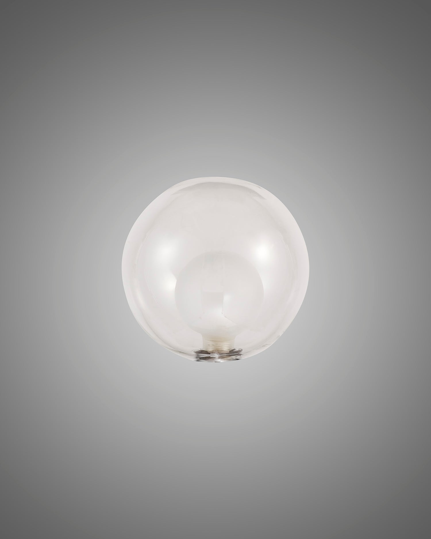 Lathen 150mm Round Clear With Inner Frosted Globe (G) Glass Shade