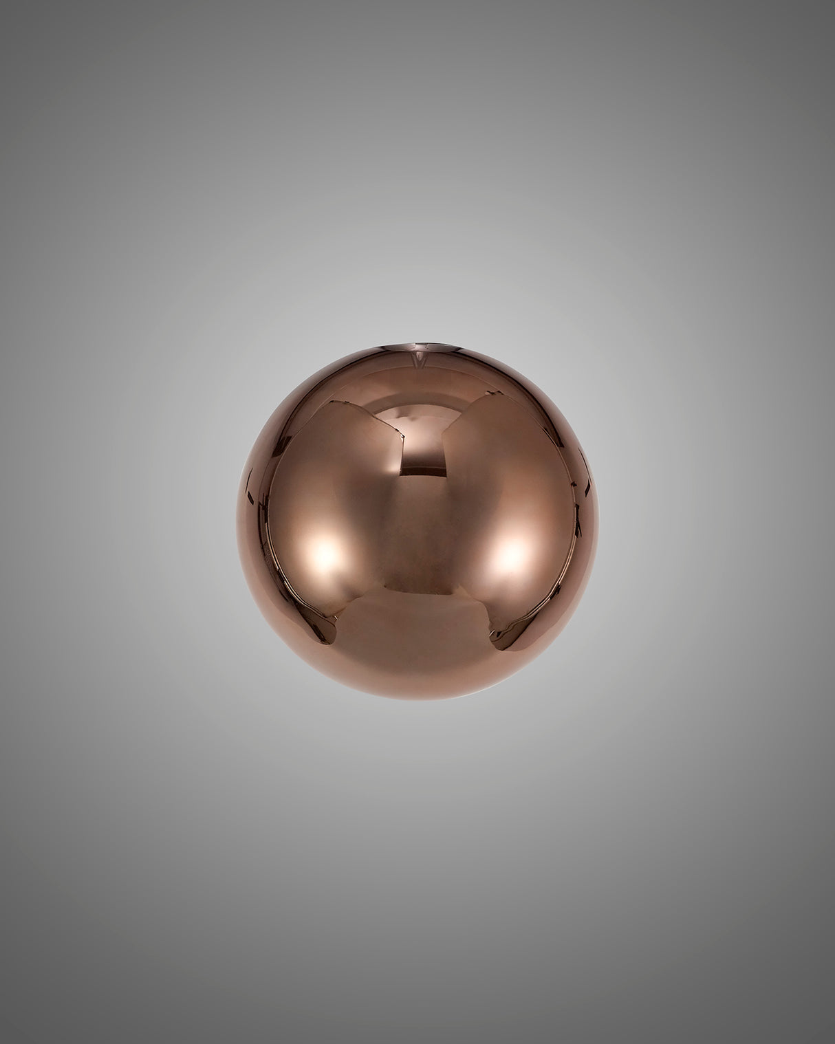 Lathen 150mm Round Copper With Inner Frosted Globe (G) Glass Shade