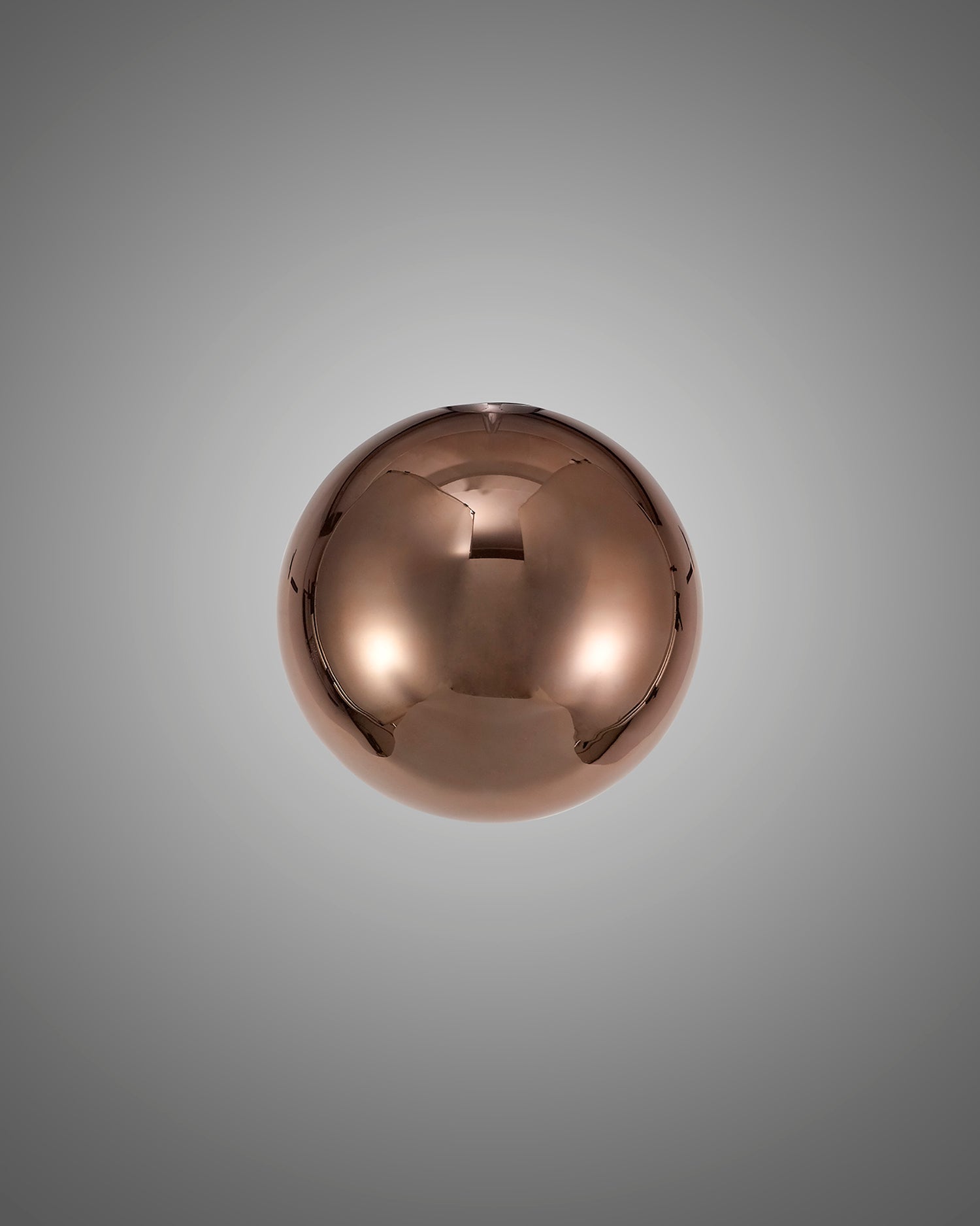 Lathen 150mm Round Copper With Inner Frosted Globe (G) Glass Shade