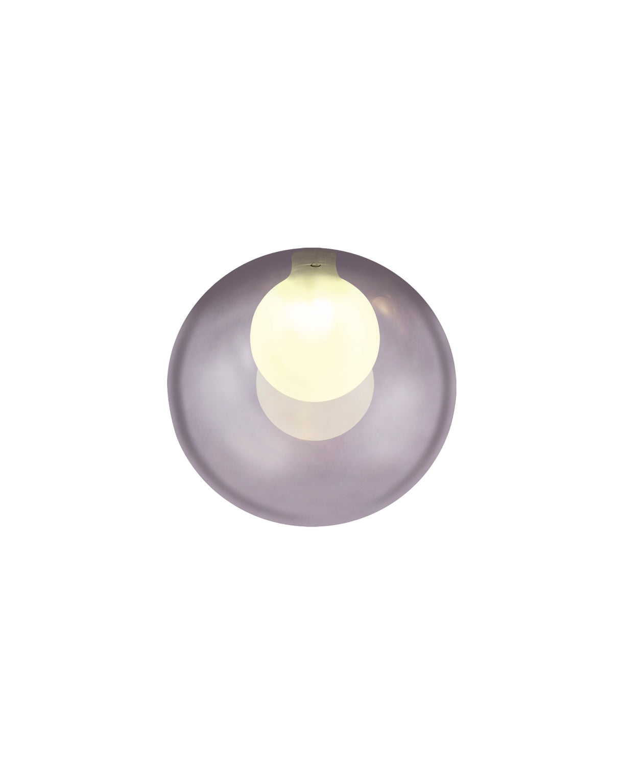 Lathen 150mm Round Smoke With Inner Frosted Globe (G) Glass Shade