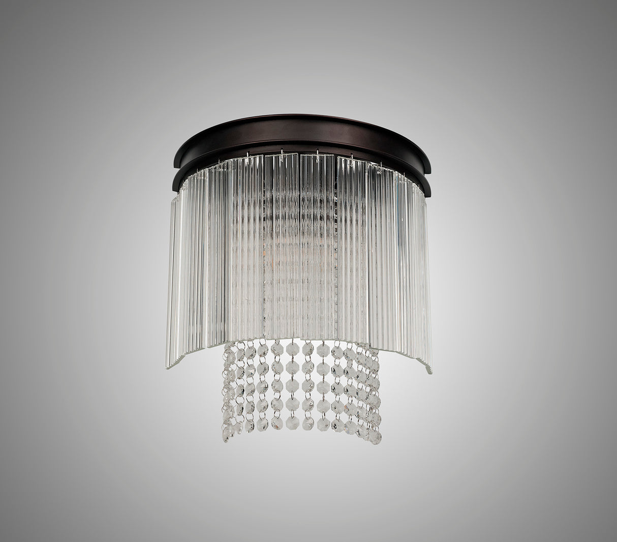 Coleman Wall Light, 2 Light E14, Brown Oxide