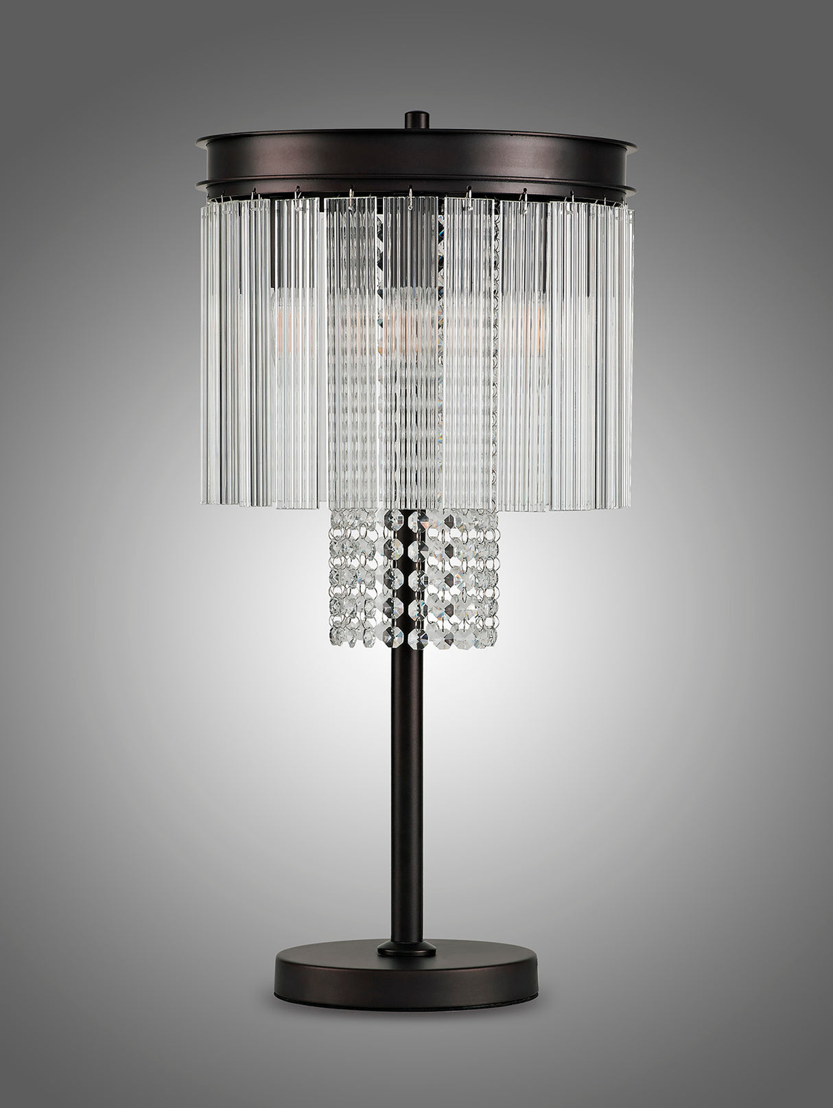 Coleman Table Lamp, 6 Light E14, Brown Oxide