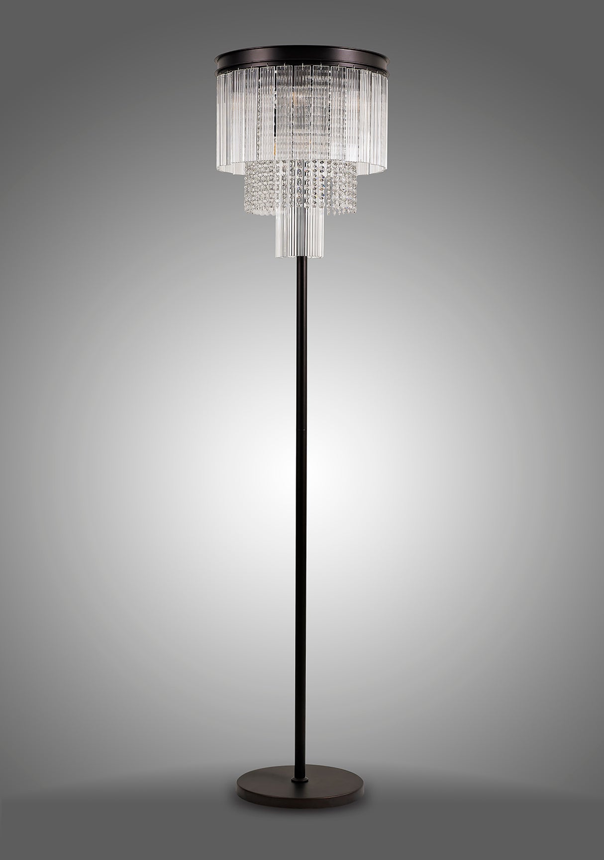 Coleman Floor Lamp, 9 Light E14, Brown Oxide Item Weight: 17.5kg