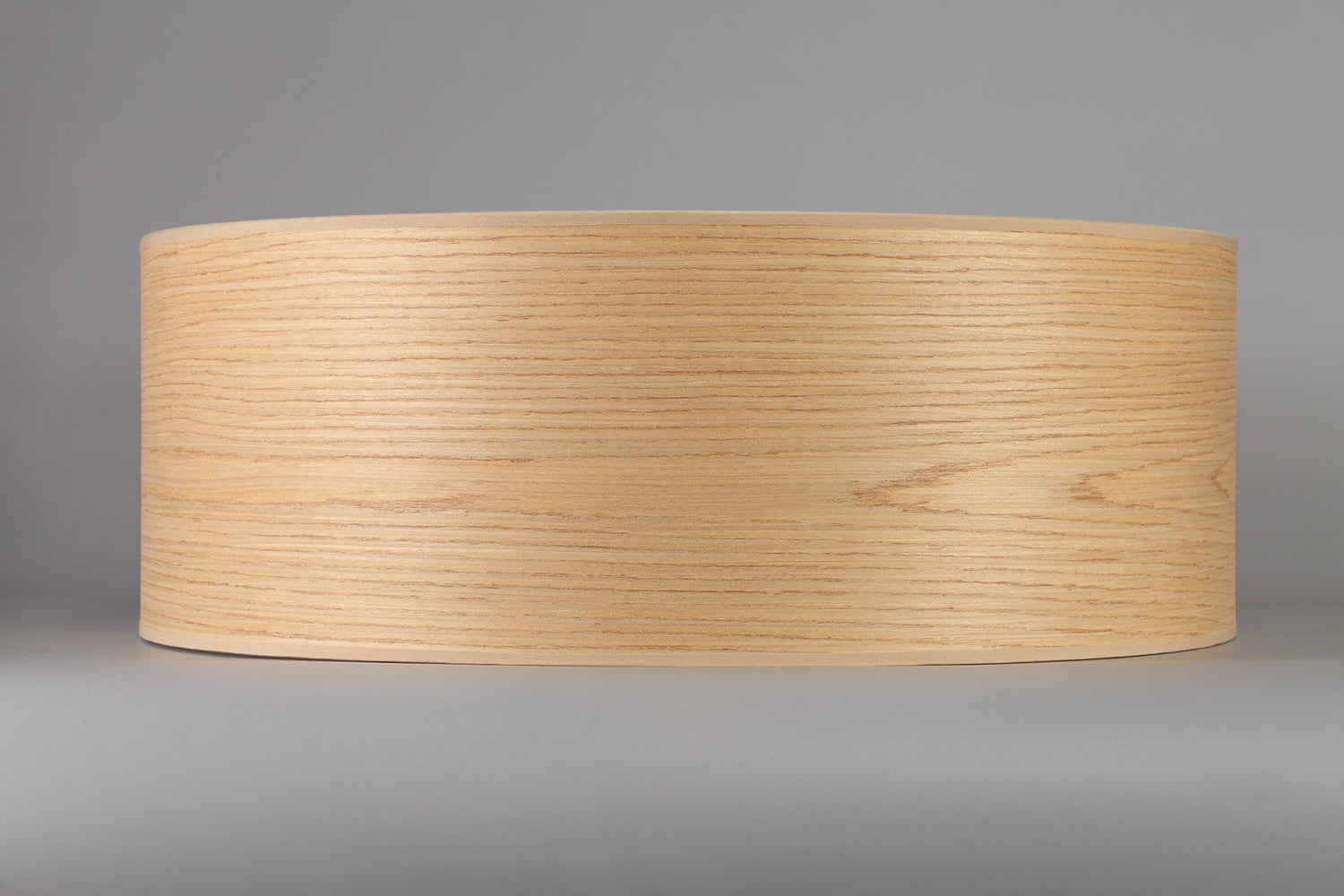 Worthington Round, 600 x 210mm Wood Effect Shade (C), Light Oak/White Laminate